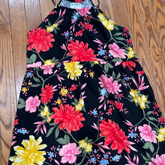 Old Navy Black Floral Dress - Picture 3 of 12